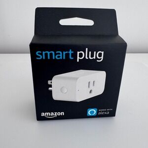 Amazon Smart Plug HD34S6 White Works with Alexa 3-Prong WiFi Outlet NEW